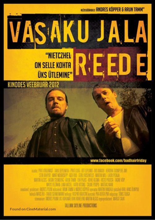 Vasaku jala reede - Estonian Movie Poster