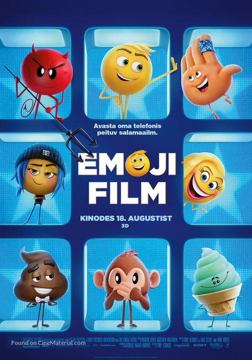 The Emoji Movie - Estonian Movie Poster