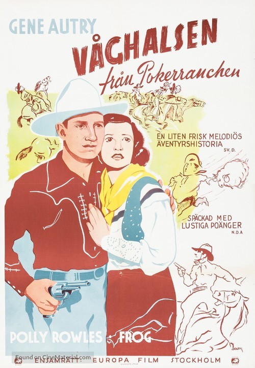 Springtime in the Rockies - Swedish Movie Poster