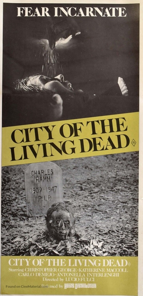 Paura nella citt&agrave; dei morti viventi - Australian Movie Poster