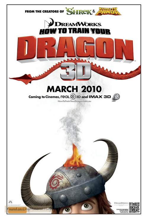 How to Train Your Dragon - Australian Movie Poster