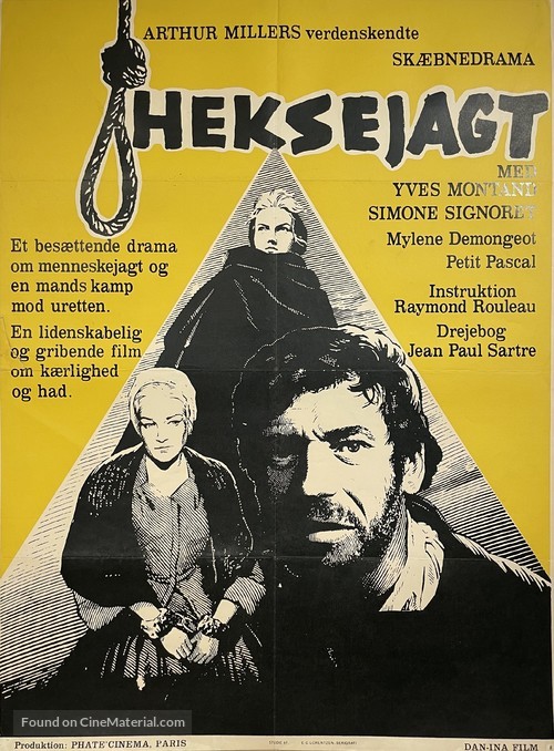 Les sorci&egrave;res de Salem - Danish Movie Poster