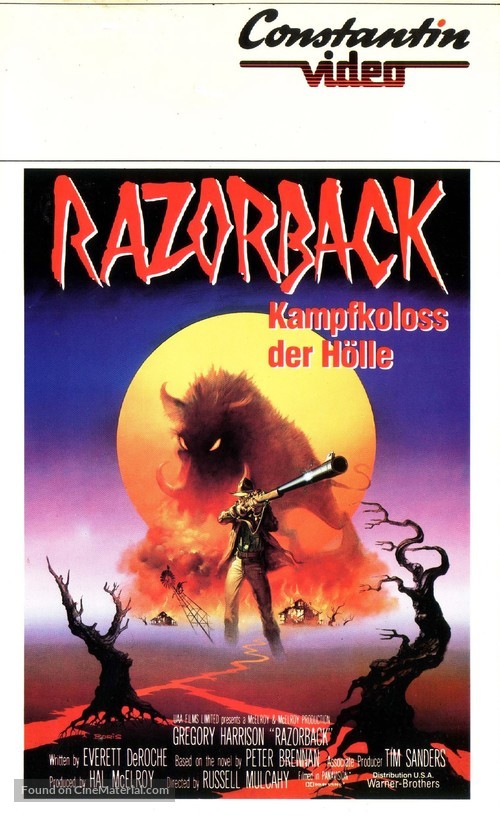 Razorback - German VHS movie cover