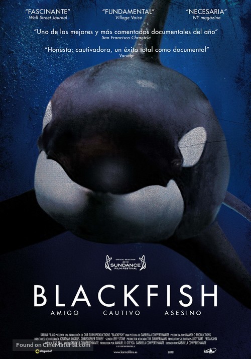 Blackfish - Spanish Movie Poster