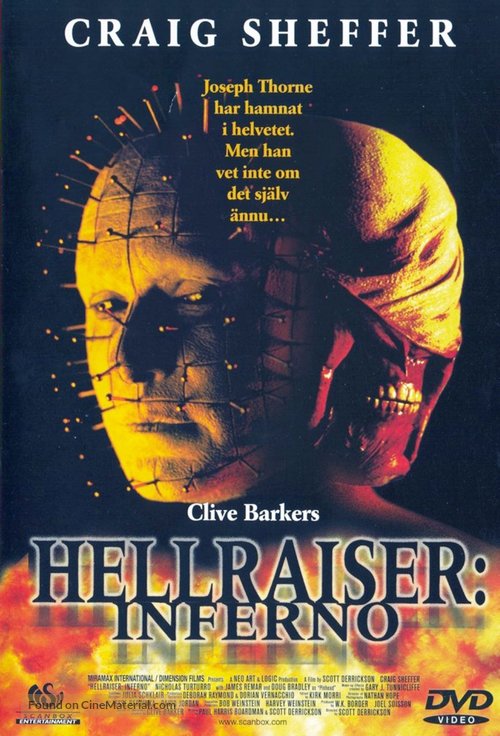 Hellraiser: Inferno - Swedish Movie Cover