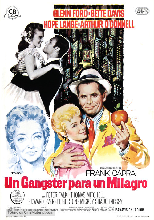 Pocketful of Miracles - Spanish Movie Poster
