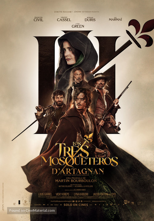 Les trois mousquetaires: D&#039;Artagnan - Chilean Movie Poster