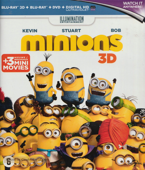 Minions - Belgian Blu-Ray movie cover