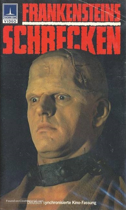 The Horror of Frankenstein - German VHS movie cover