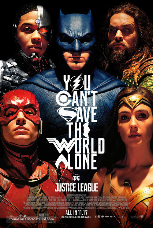 Justice League - Theatrical movie poster
