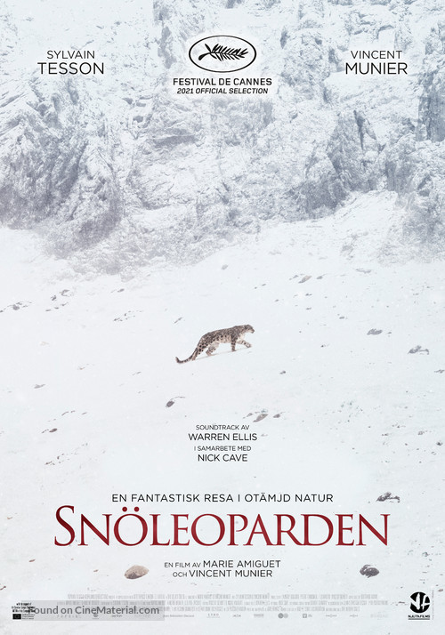 La panth&egrave;re des neiges - Swedish Movie Poster