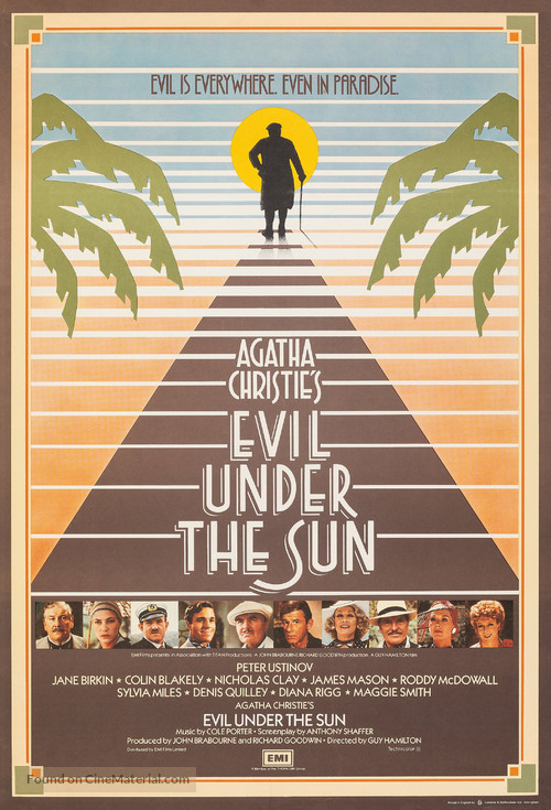 Evil Under the Sun - British Movie Poster