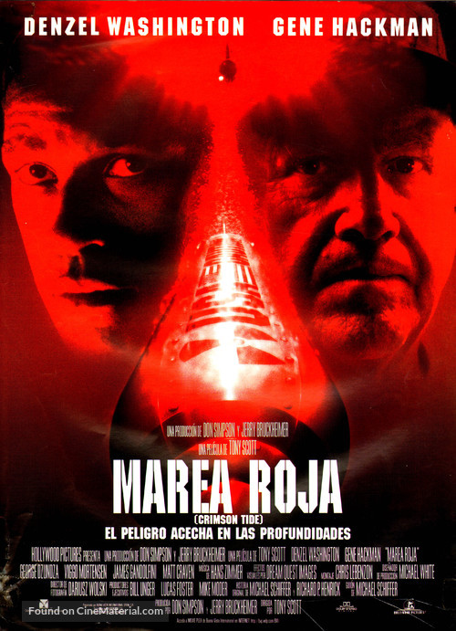 Crimson Tide - Spanish Movie Poster