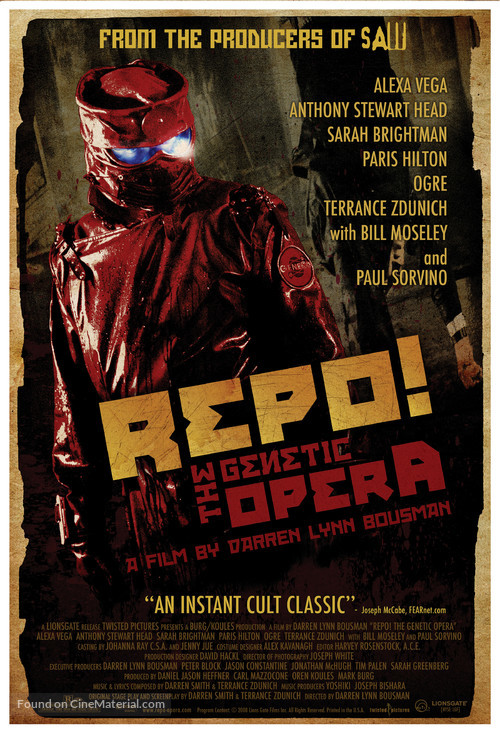 Repo! The Genetic Opera - Movie Poster