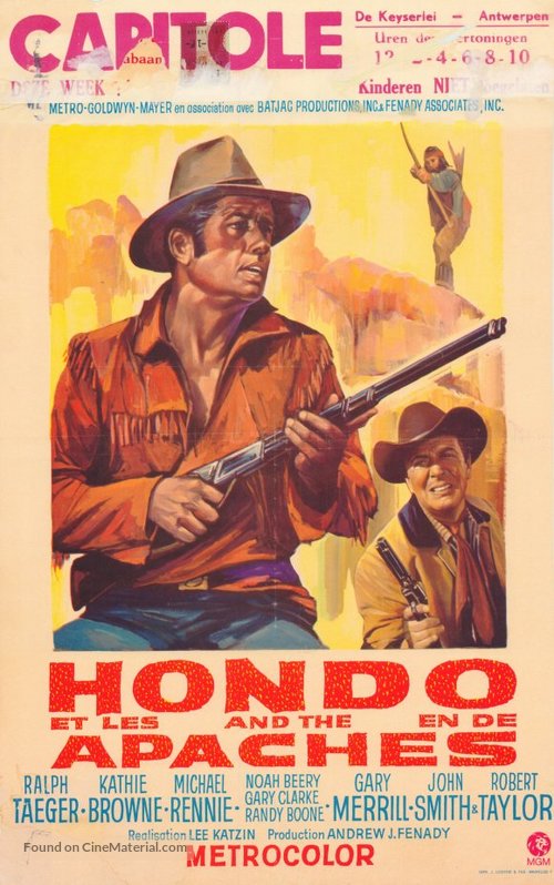 Hondo and the Apaches - Belgian Movie Poster