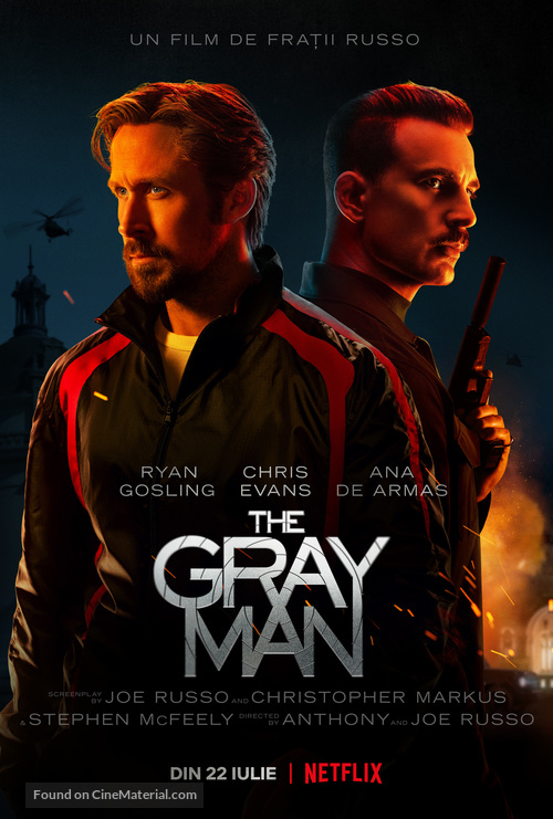 The Gray Man - Romanian Movie Poster