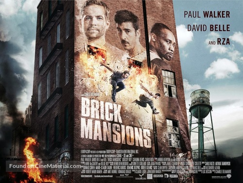 Brick Mansions - British Movie Poster