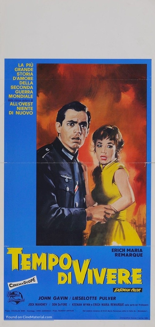 A Time to Love and a Time to Die - Italian Movie Poster
