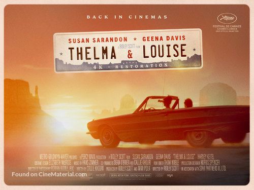 Thelma And Louise - British Movie Poster