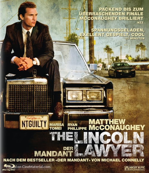 The Lincoln Lawyer - Swiss Blu-Ray movie cover