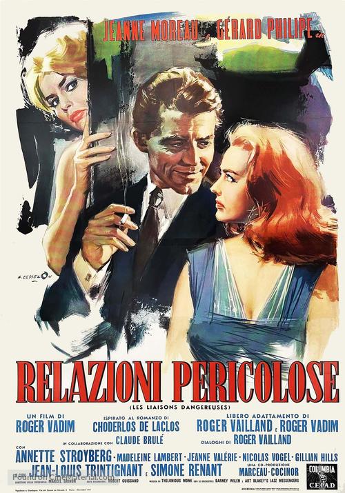 Les liaisons dangereuses - Italian Movie Poster