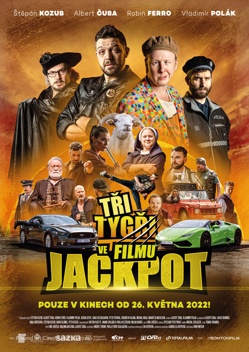 Tri Tygri ve filmu: Jackpot - Czech Movie Poster