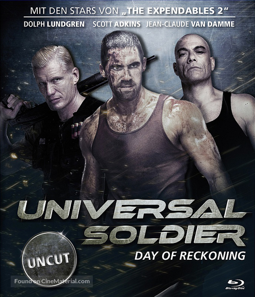 Universal Soldier: Day of Reckoning - German Blu-Ray movie cover
