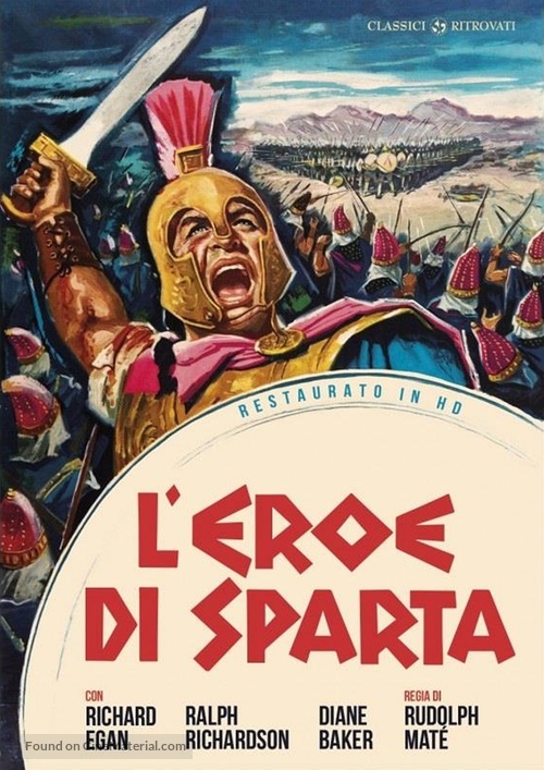 The 300 Spartans - Italian DVD movie cover