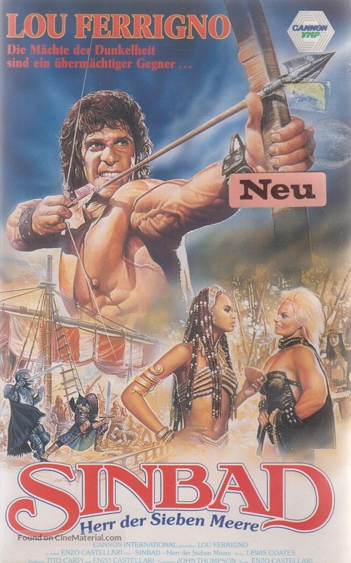 Sinbad of the Seven Seas - German VHS movie cover