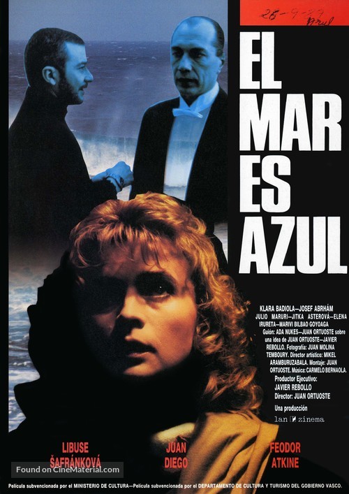 El mar es azul - Spanish Movie Poster