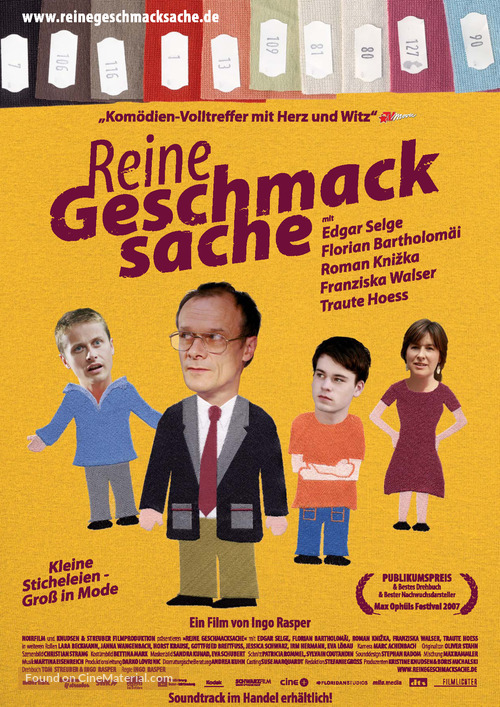 Reine Geschmacksache - German Movie Poster