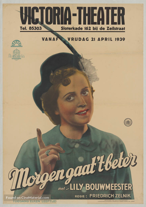 Morgen gaat &#039;t beter! - Dutch Movie Poster