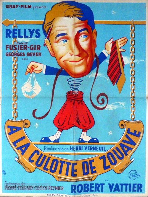 &Agrave; la culotte de zouave - French Movie Poster