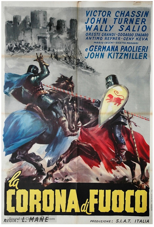 La corona di fuoco - Italian Movie Poster