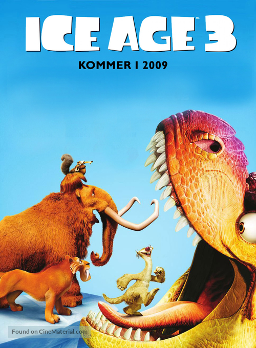 Ice Age: Dawn of the Dinosaurs - Danish Movie Poster