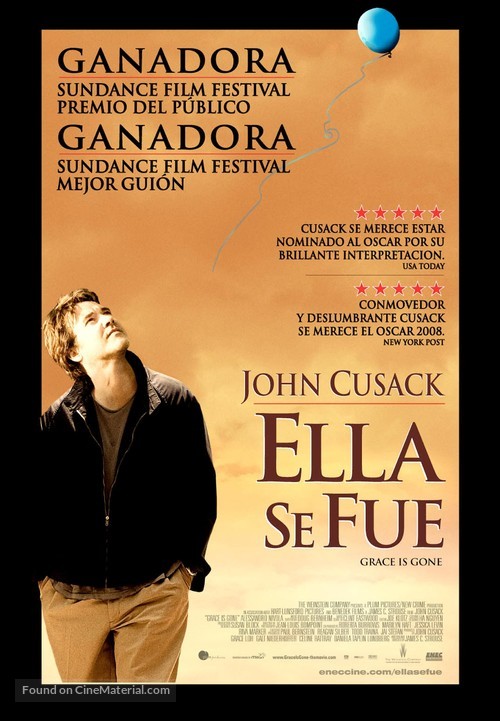 Grace Is Gone - Argentinian Movie Poster