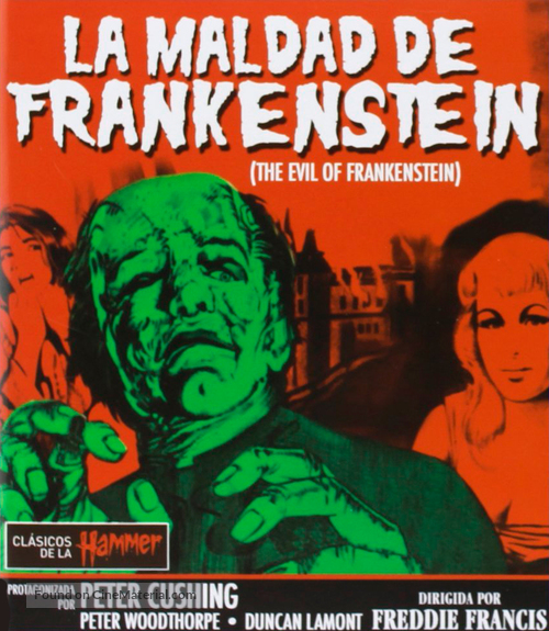 The Evil of Frankenstein - Spanish Blu-Ray movie cover