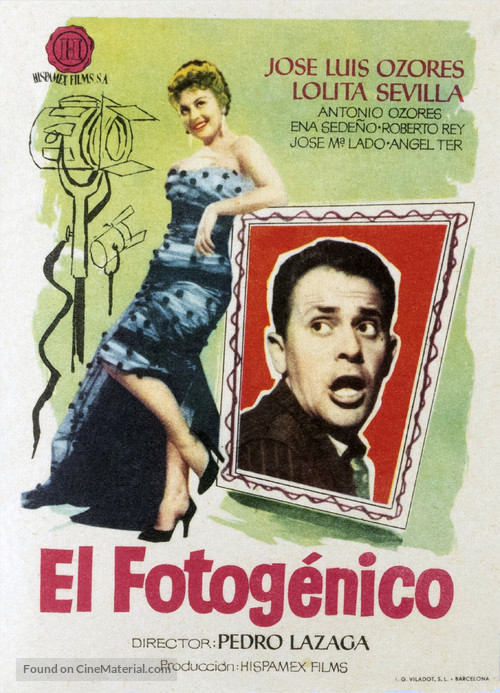 El fotog&eacute;nico - Spanish Movie Poster