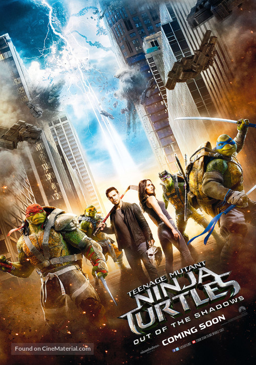 Teenage Mutant Ninja Turtles: Out of the Shadows - Lebanese Movie Poster