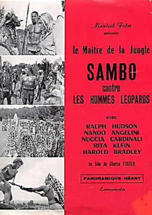 Tarzak contro gli uomini leopardo - French Movie Poster