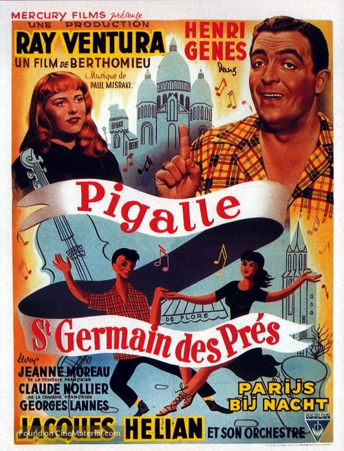 Pigalle-Saint-Germain-des-Pr&eacute;s - Belgian Movie Poster