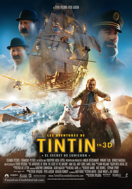 The Adventures of Tintin: The Secret of the Unicorn - Andorran Movie Poster