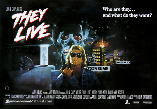 They Live - British Movie Poster