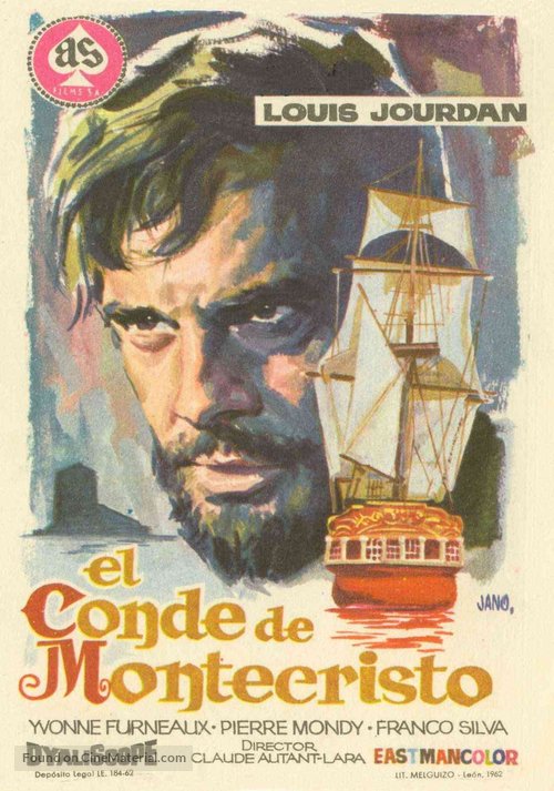Le comte de Monte Cristo - Spanish Movie Poster