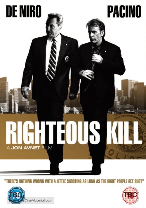 Righteous Kill - British DVD movie cover