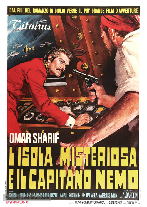 Isla misteriosa y el capit&aacute;n Nemo, La - Italian Movie Poster