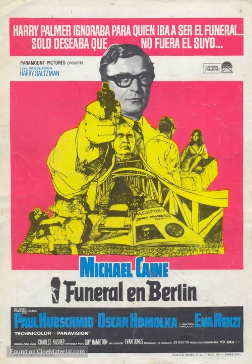 Funeral in Berlin - Spanish Movie Poster