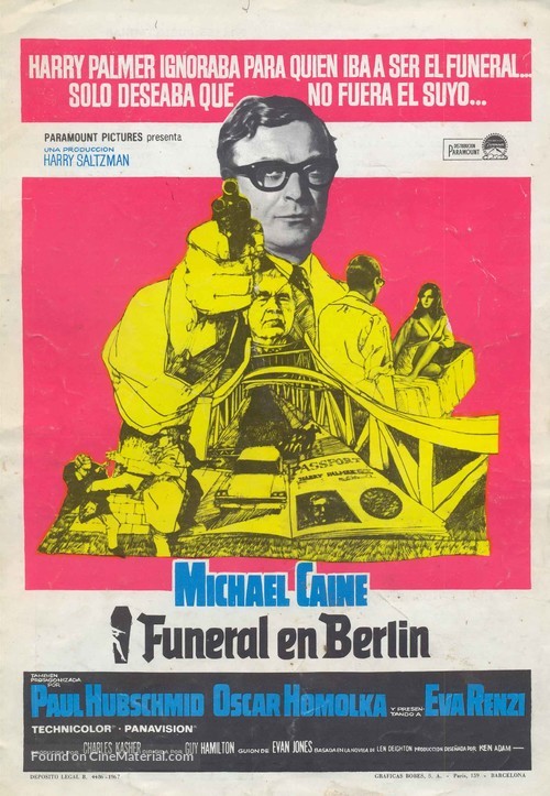 Funeral in Berlin - Spanish Movie Poster