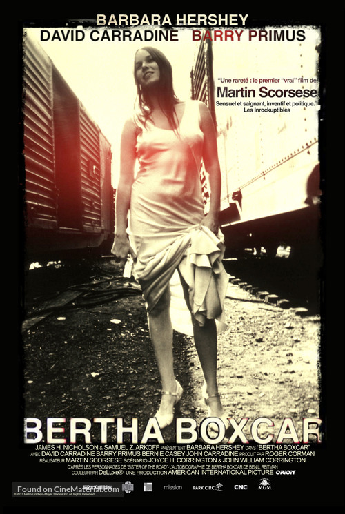 Boxcar Bertha - French Re-release movie poster