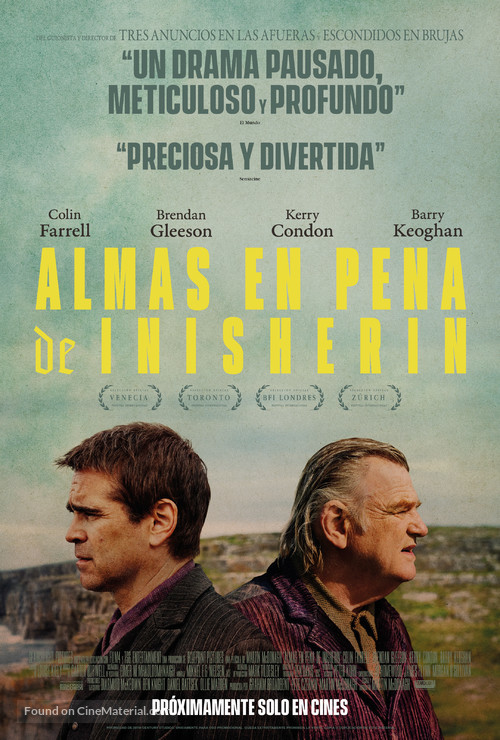 The Banshees of Inisherin - Spanish Movie Poster